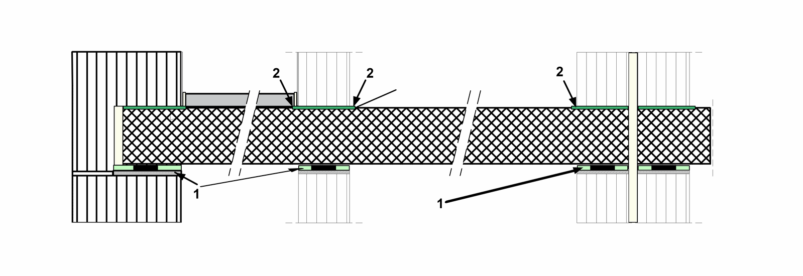 Schallschutzstreifen Serie WL zur Trittschallentkopplung DIN 4109 flankierender Bauteile